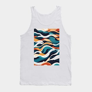 Dynamic Abstract Ocean Waves Tank Top